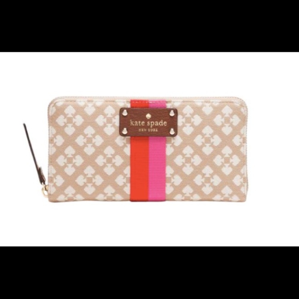 Kate Spade canvas wallet